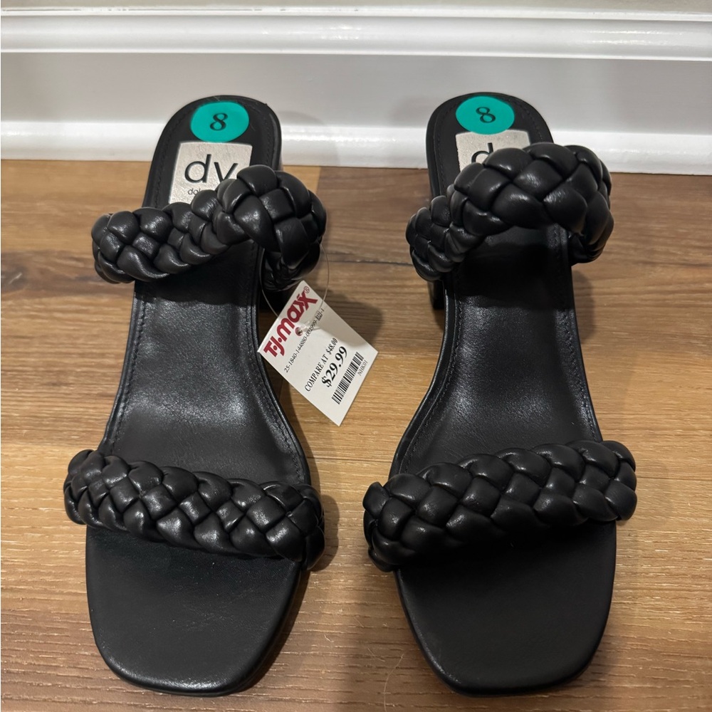 NWT DV by Dolce Vita Black Braided Sandals